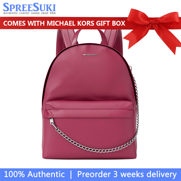 Michael Kors Slater Medium Backpack Dk Raspberry # 35F5S04B2V