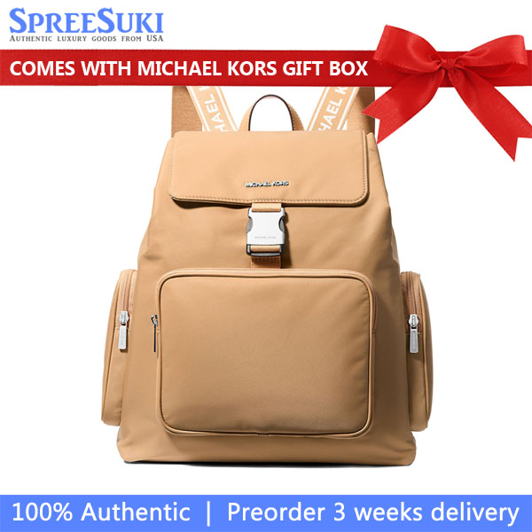 Michael Kors Khai Large Nylon Cargo Backpack Peanut # 35T5S5FB7C