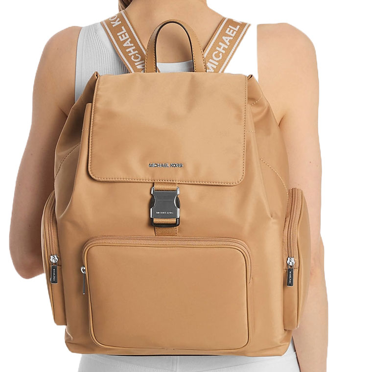 Michael Kors Khai Large Nylon Cargo Backpack Peanut # 35T5S5FB7C