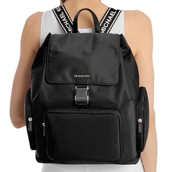 Michael Kors Khai Large Nylon Cargo Backpack Black # 35T5S5FB7C