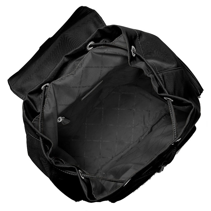 Michael Kors Khai Large Nylon Cargo Backpack Black # 35T5S5FB7C