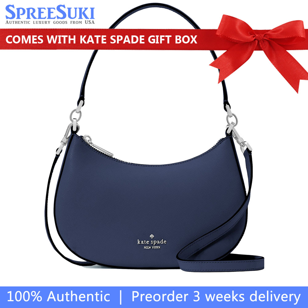 Kate Spade Paige Convertible Crossbody Parisian Navy # KK983