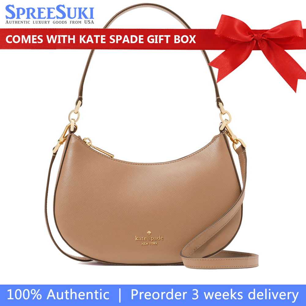 Kate Spade Paige Convertible Crossbody Light Fawn # KK983