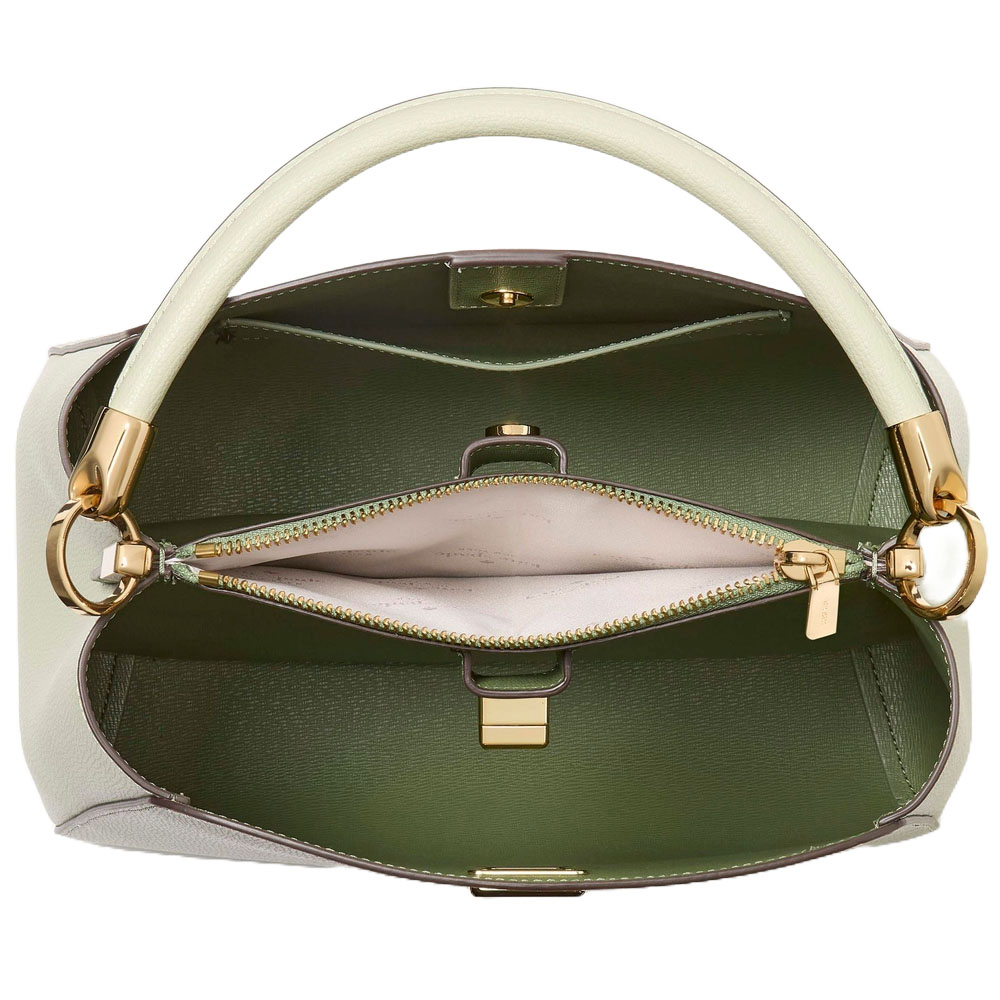 Kate Spade Phoebe Medium Top Handle Bag Sage Bundle # KG755