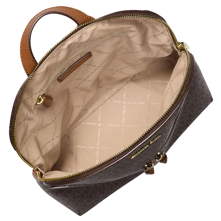Michael Kors Dallas Medium Signature Logo Backpack Brown # 35T5G9DB2B