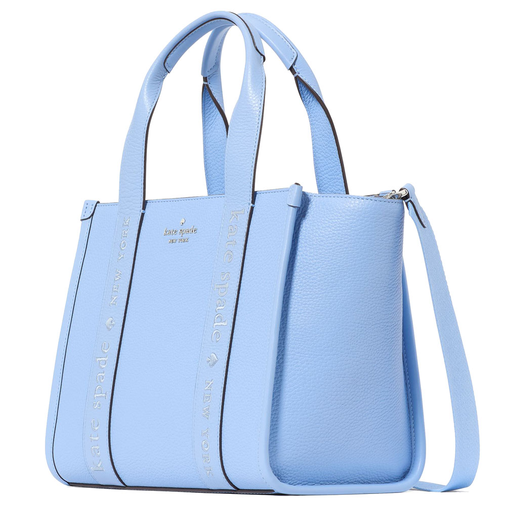 Kate Spade Kip Leather Small Tote Periwinkle Sky # KL935