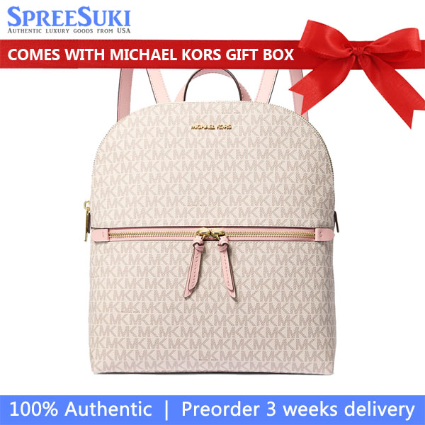 Michael Kors Dallas Medium Signature Logo Backpack Pwd Blsh Mlt # 35T5G9DB2B