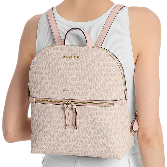 Michael Kors Dallas Medium Signature Logo Backpack Pwd Blsh Mlt # 35T5G9DB2B