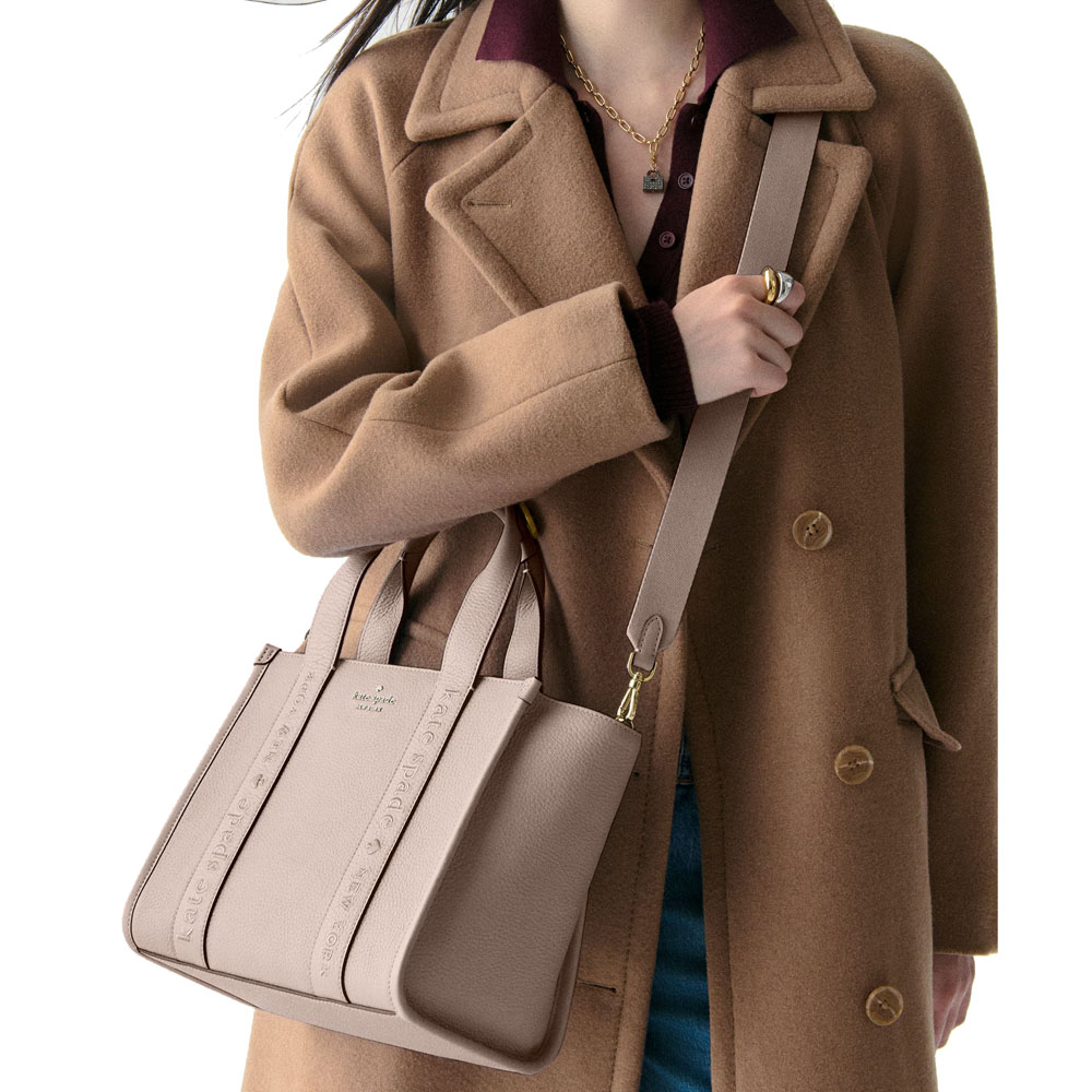 Kate Spade Kip Leather Small Tote Cozy Grey # KL935
