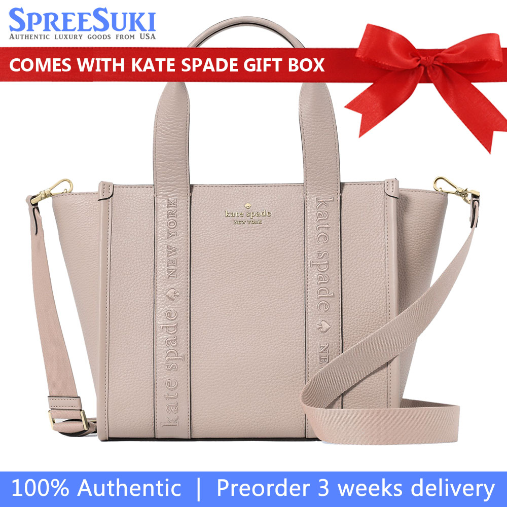 Kate Spade Kip Leather Small Tote Cozy Grey # KL935