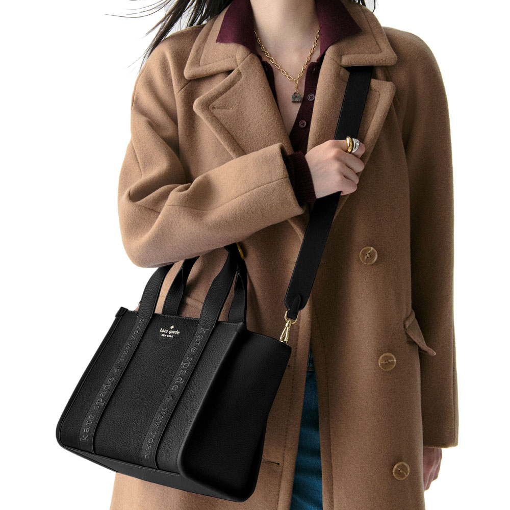 Kate Spade Kip Leather Small Tote Black # KL935