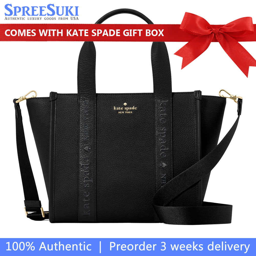 Kate Spade Kip Leather Small Tote Black # KL935