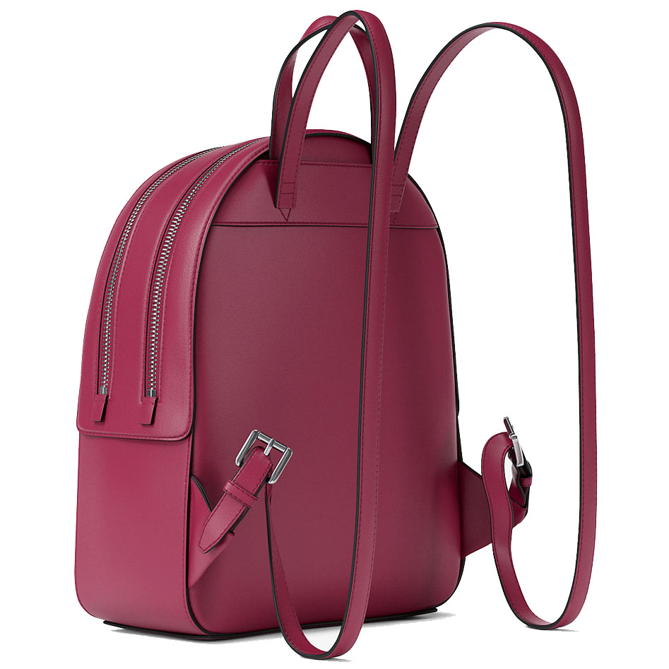Michael Kors Jaycee Medium Pebbled Leather Backpack Dk Raspberry # 35S2S8TB2L