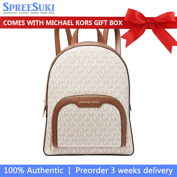 Michael Kors Jaycee Medium Zip Pocket Backpack Vanilla # 35S2G8TB2B