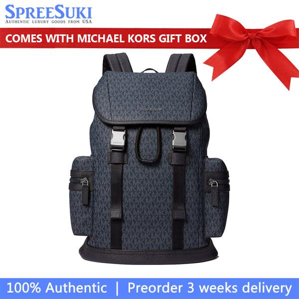 Michael Kors Cooper Logo Backpack Admrl Plblue # 37U0MCOB6B