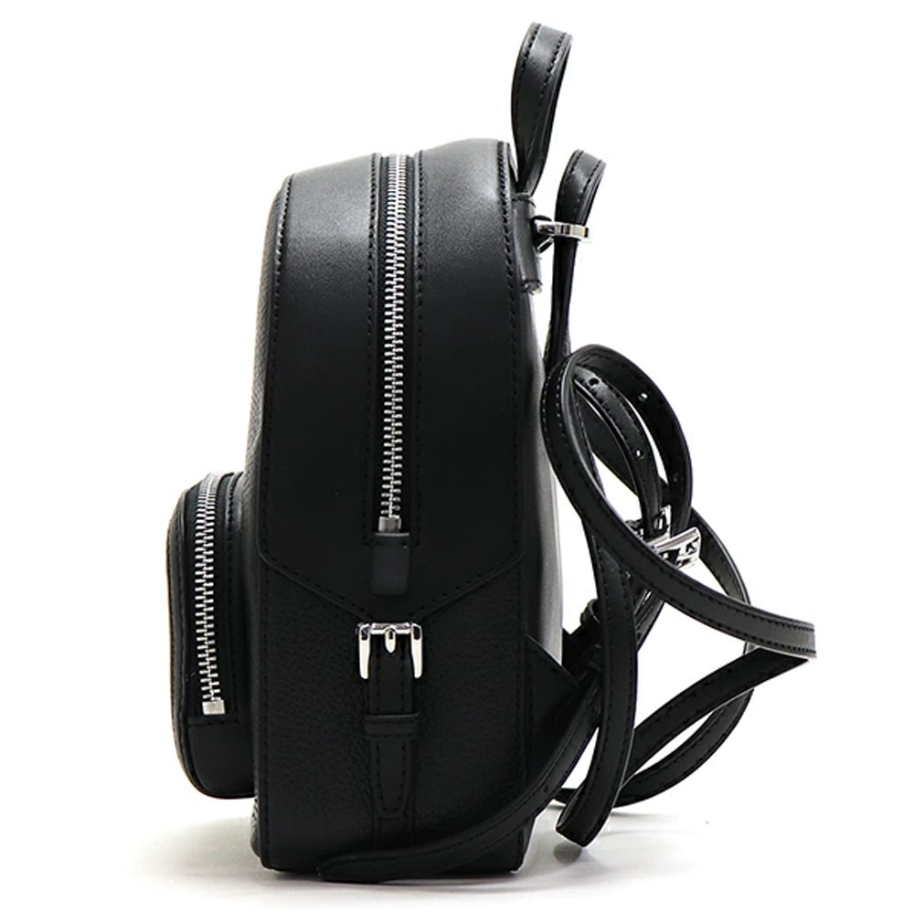 Michael Kors Jaycee Extra-Small Pebbled Leather Convertible Backpack Black # 35T2S8TB1L