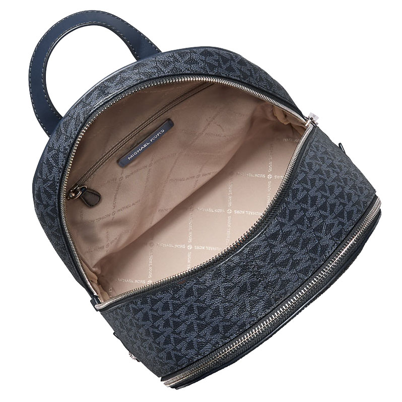 Michael Kors Rhea Medium Signature Logo Backpack Admiral # 35S5SRAB2B