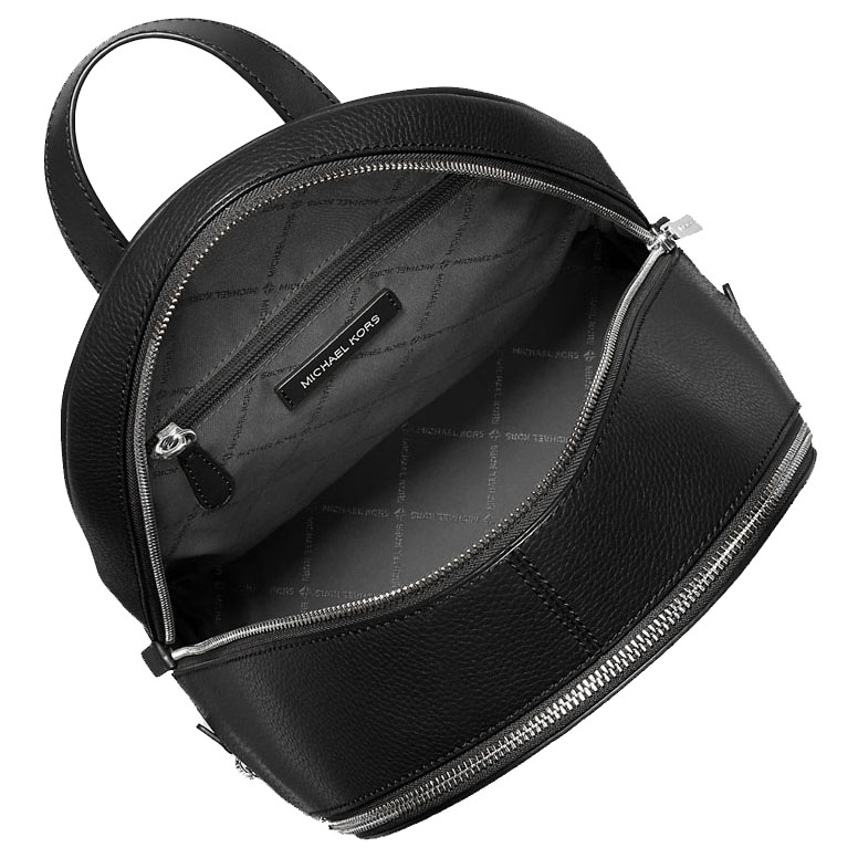 Michael Kors Rhea Medium Pebbled Leather Backpack Black # 35T5SM9M1L
