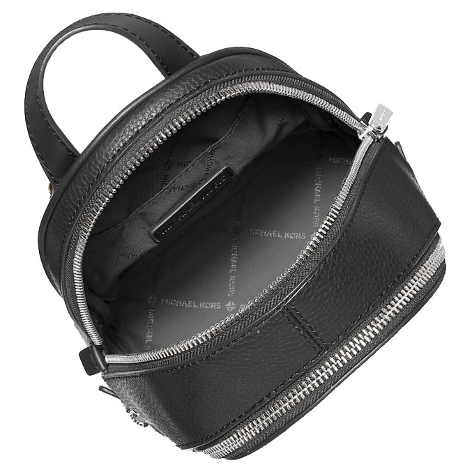 Michael Kors Rhea Extra-Small Pebbled Leather Backpack Black # 35T5SRAB0L