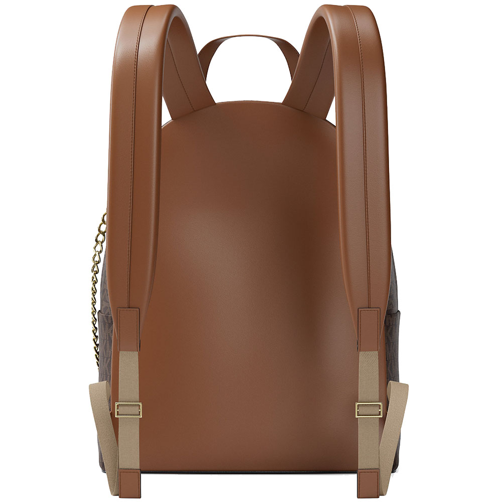 Michael Kors Slater Medium Signature Logo Backpack Brown # 35F5G04B2B