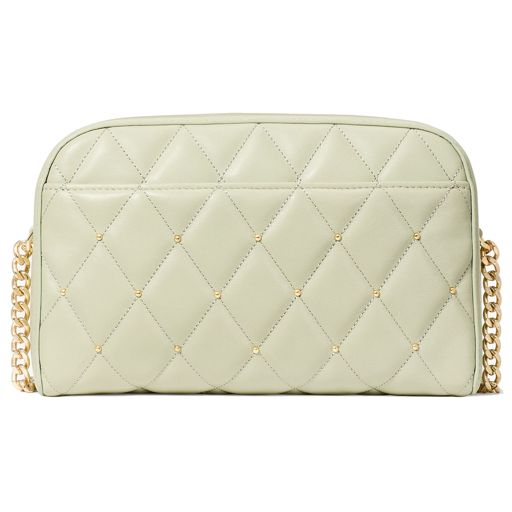 Kate Spade Carey Quilted Studded Chain Camera Bag Sage Bundle # KL820