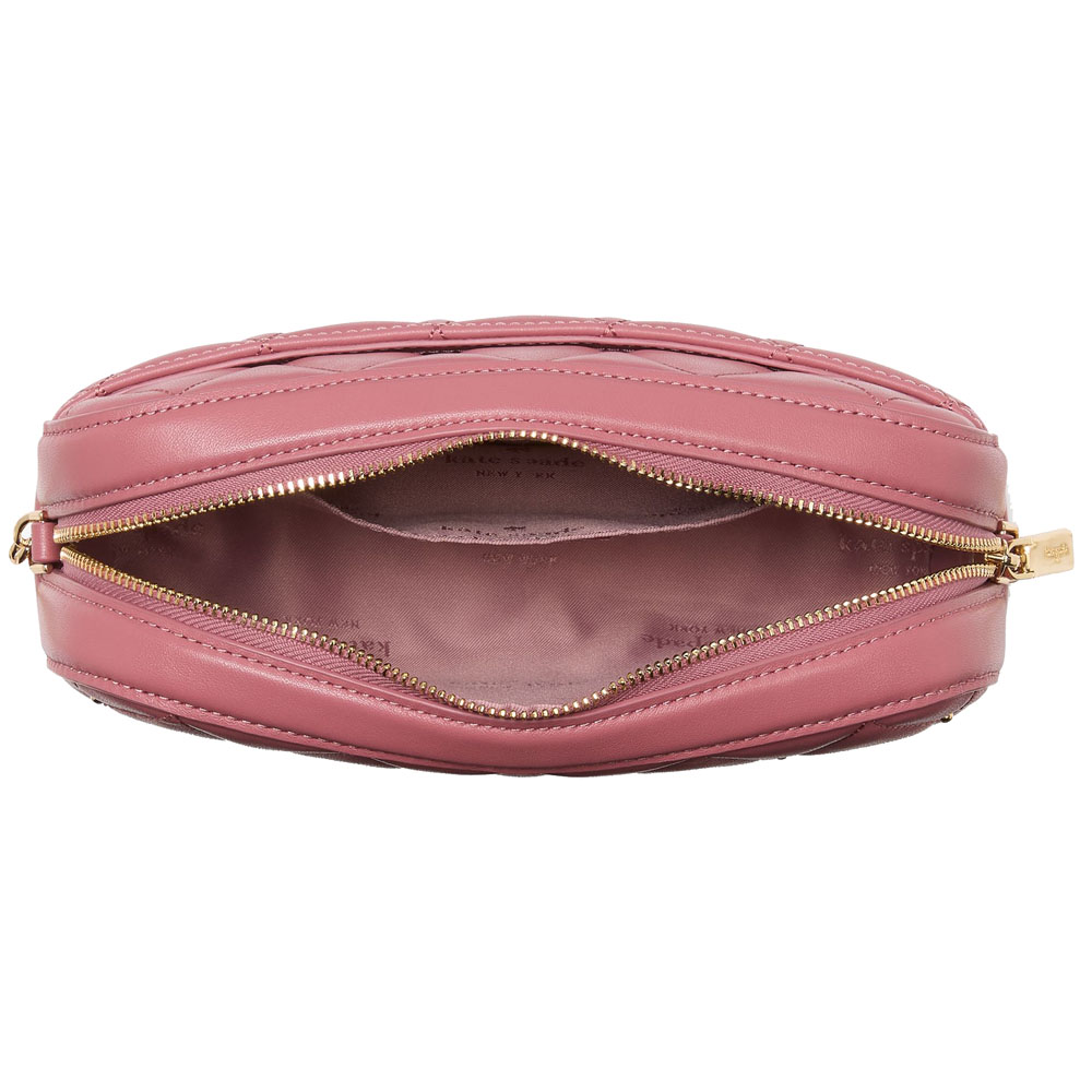 Kate Spade Carey Quilted Studded Chain Camera Bag Pomegranate # KL820