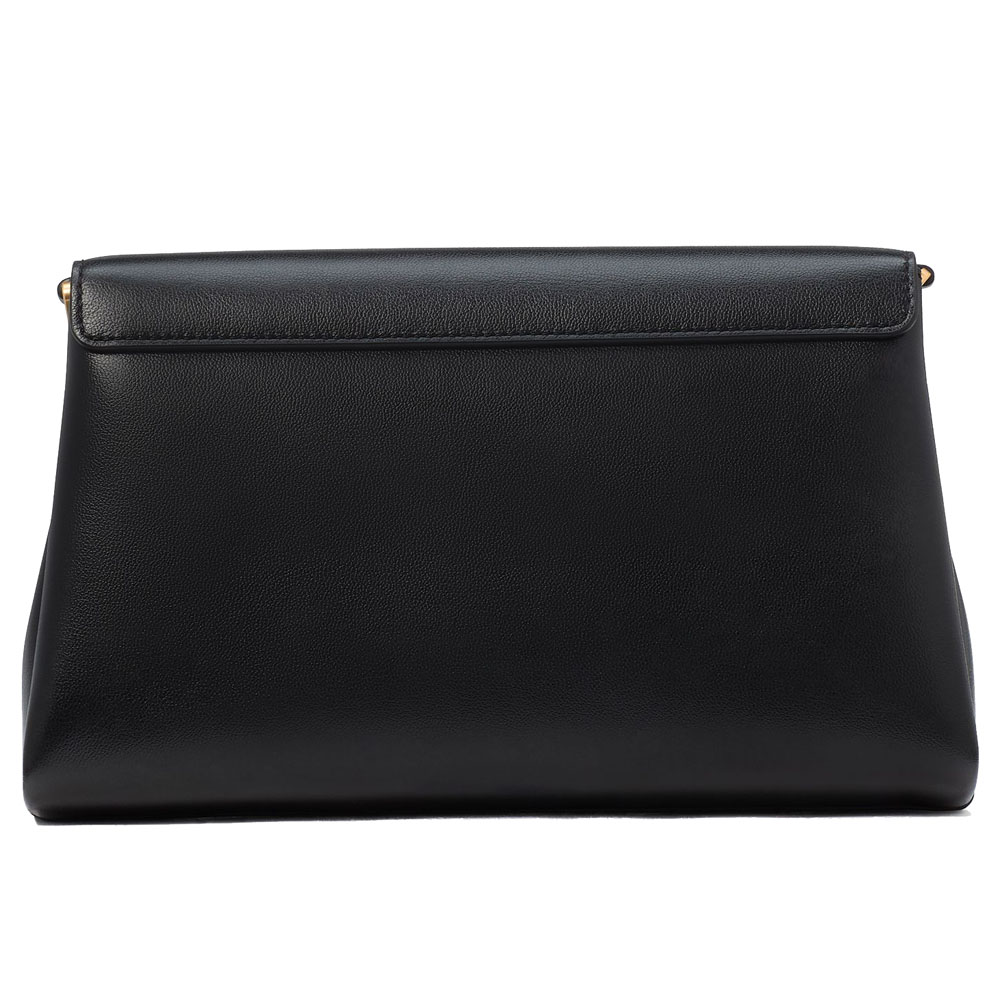 Kate Spade Grace Embellished Lock Clutch Black # KI498