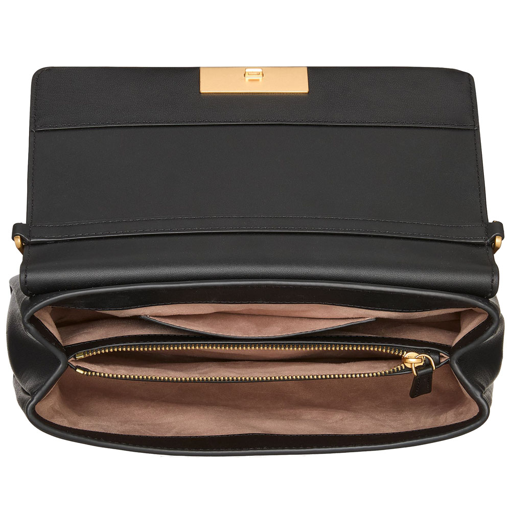 Kate Spade Grace Embellished Lock Clutch Black # KI498