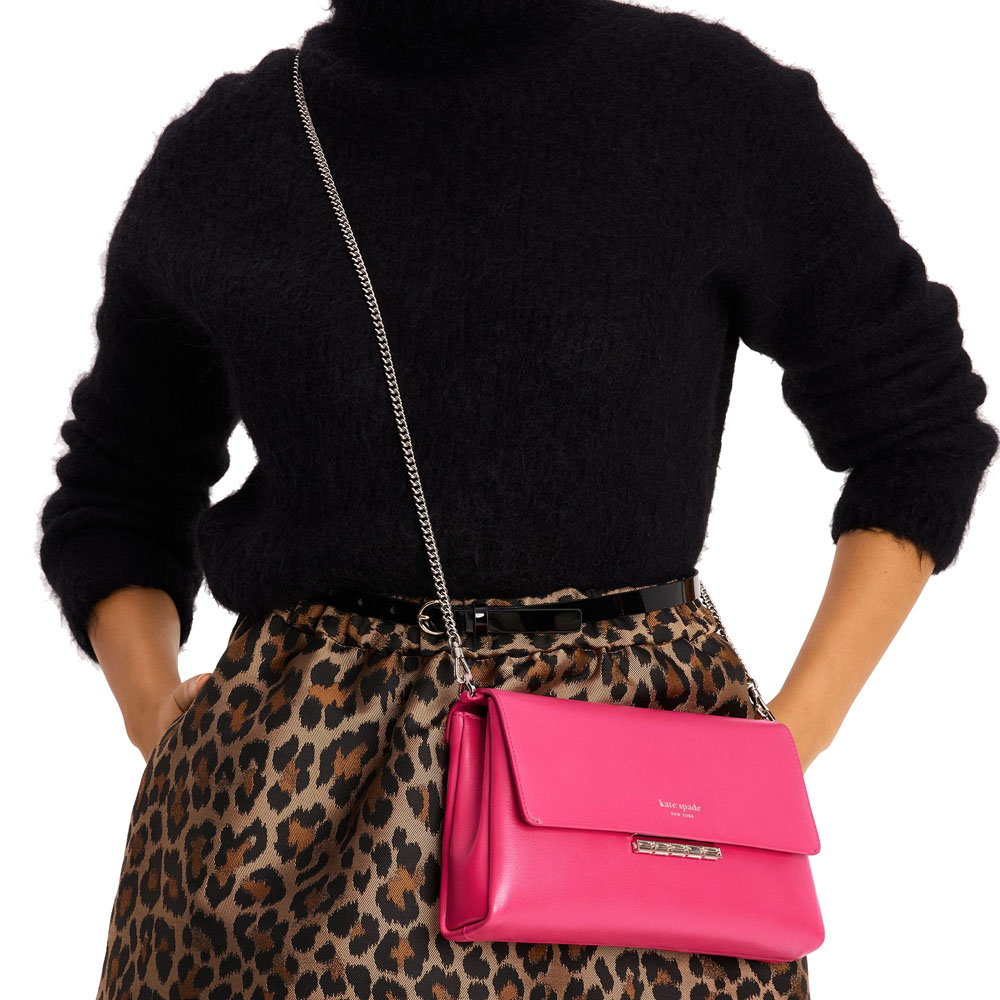 Kate Spade Grace Embellished Lock Clutch Rosehip # KI498