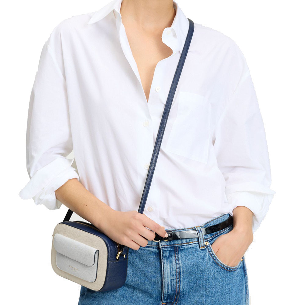 Kate Spade Ava Colorblocked Crossbody Stone Path Multi # KD951