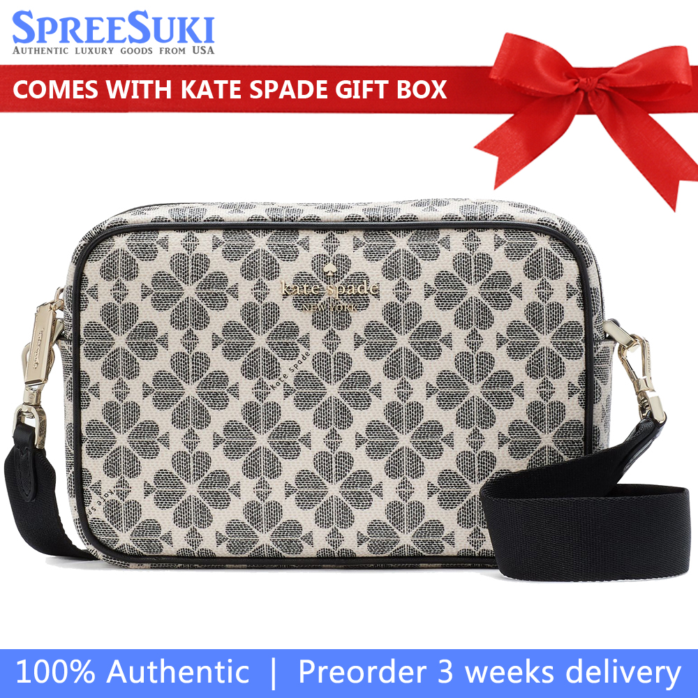 Kate Spade Spade Flower Camera Bag Black Multi # KK063