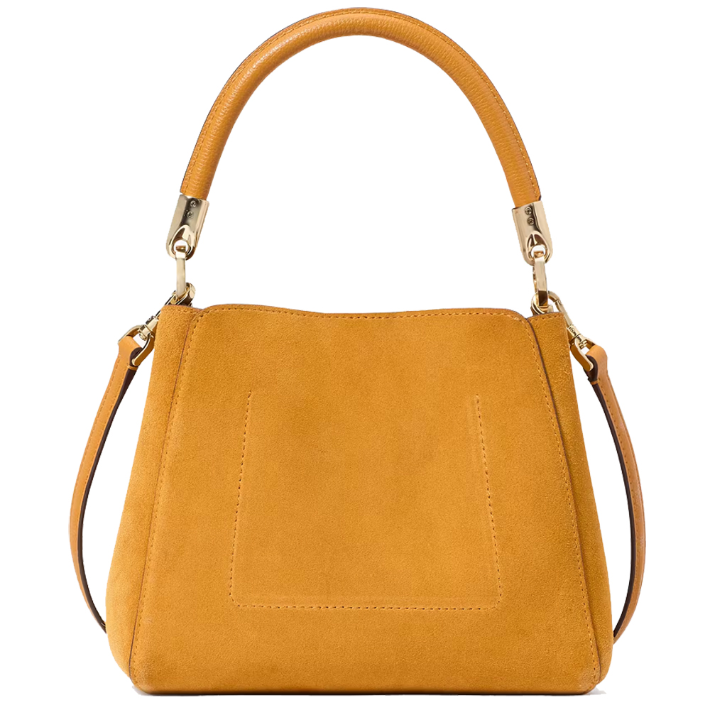 Kate Spade Phoebe Suede Small Top Handle Satchel Squash Blossom # KM143