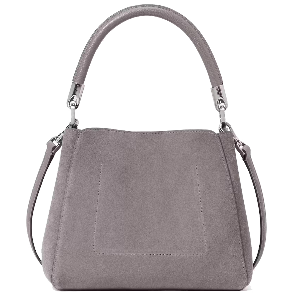 Kate Spade Phoebe Suede Small Top Handle Satchel Hare Grey # KM143