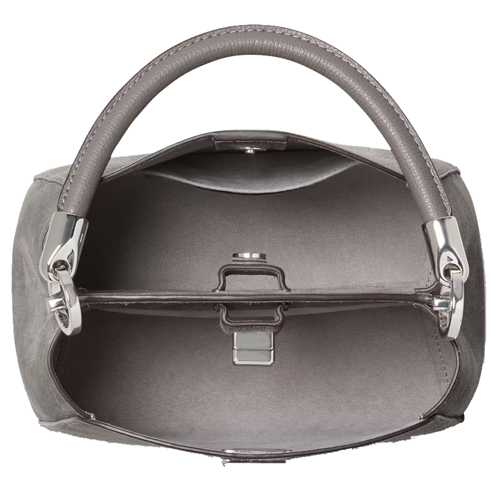 Kate Spade Phoebe Suede Small Top Handle Satchel Hare Grey # KM143