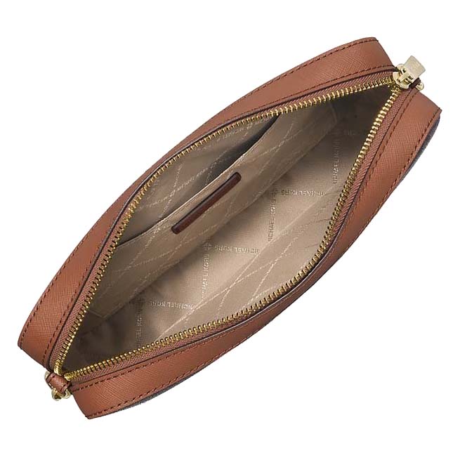Michael Kors Crossbody Bag With Gift Bag Jet Set Large Crossbody Brown / Acorn # 35F8GTTC3B