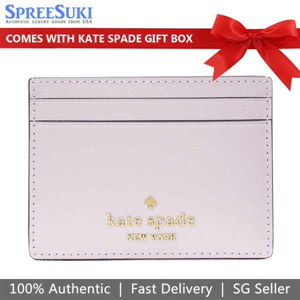 Kate Spade Madison Saffiano Leather Small Card Holder Pale Amethyst # KI368
