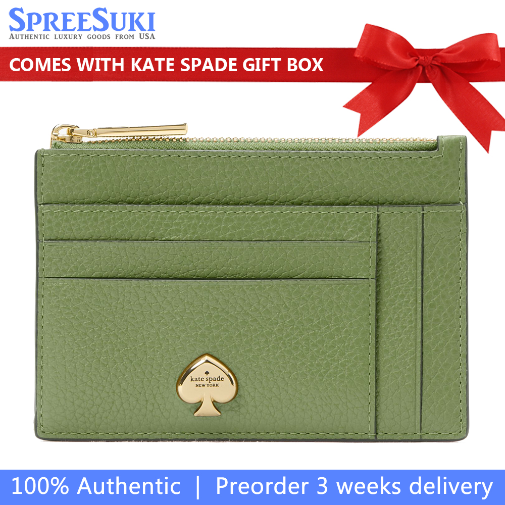 Kate Spade Kaya Large Slim Cardholder Cedar Stand # KL837