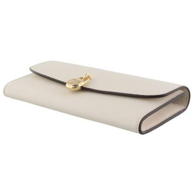 Michael Kors Hamilton Large Leather Continental Wallet Lt Cream # 35S5GHME9L