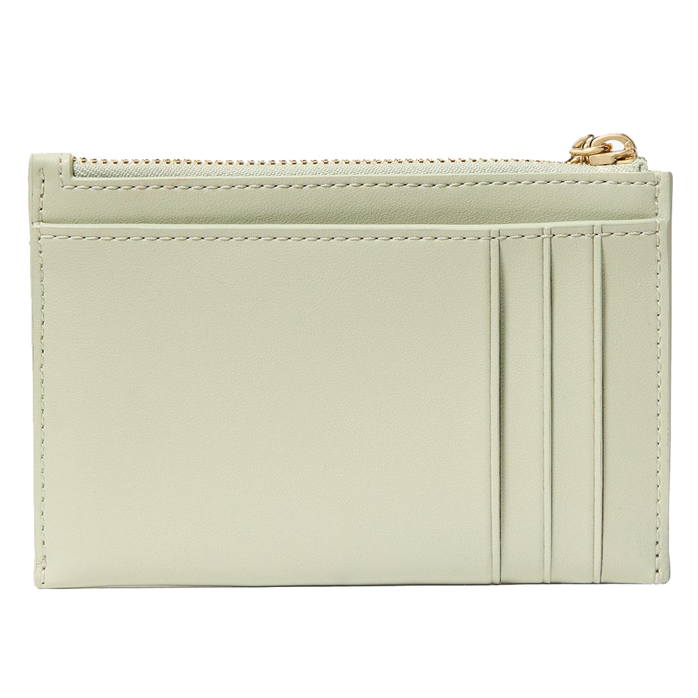 Kate Spade Carey Quilted Studded Small Card Holder Sage Bundle # KL819