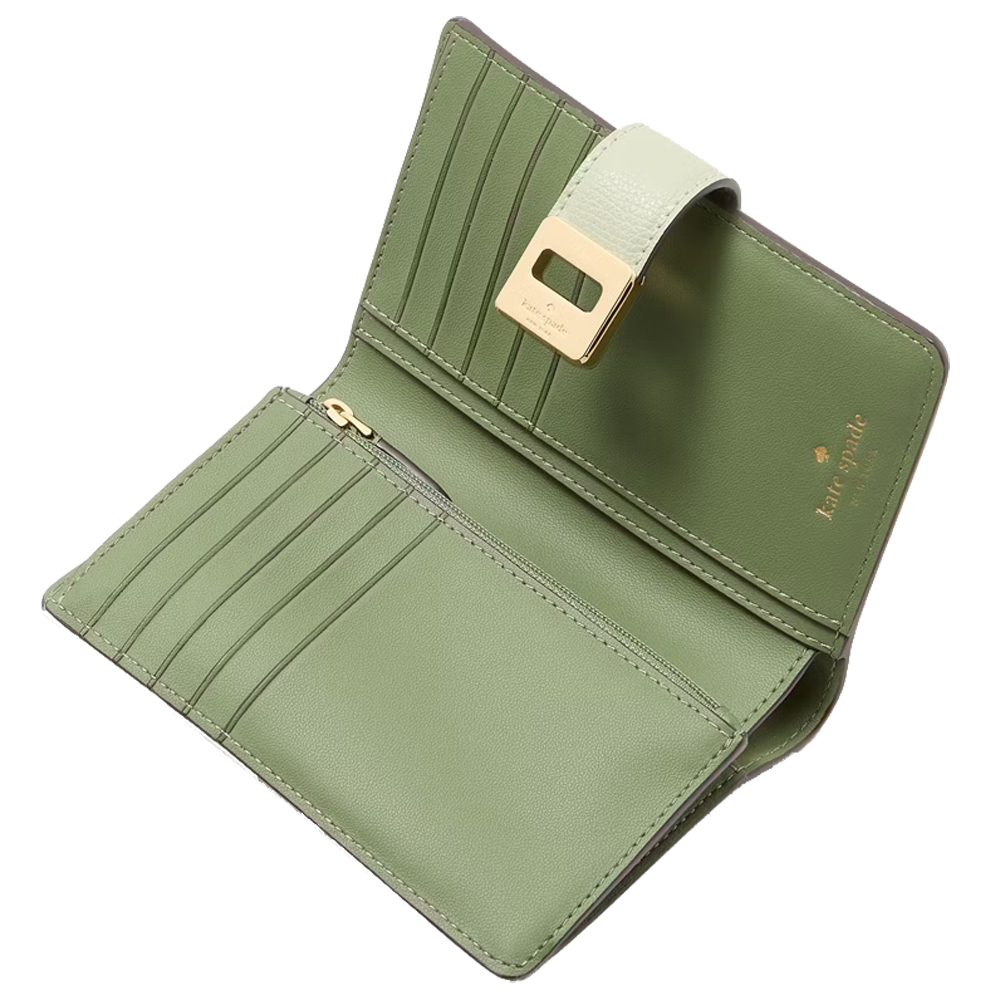 Kate Spade Phoebe Medium Wallet Sage Bundle # KF534