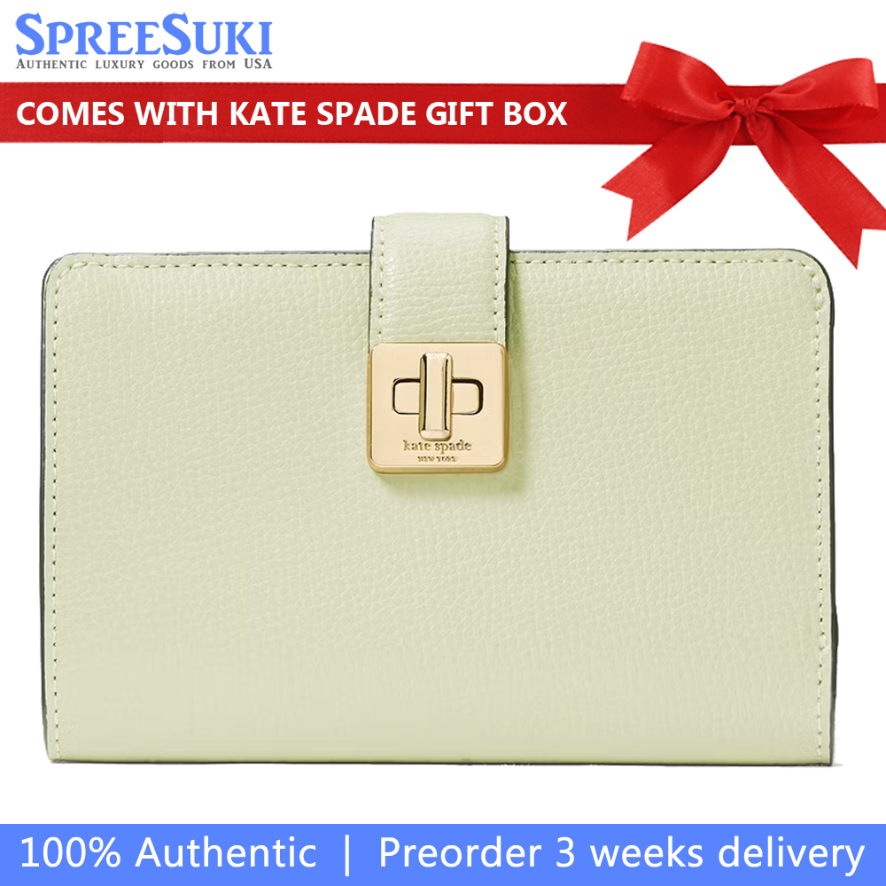Kate Spade Phoebe Medium Wallet Sage Bundle # KF534