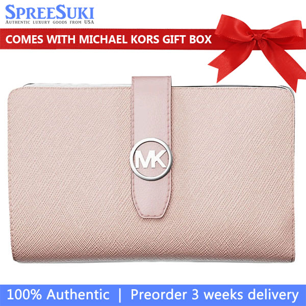 Michael Kors Greenwich Medium Saffiano Leather Wallet Pwd Blsh Mlt # 35T5SGRE8T