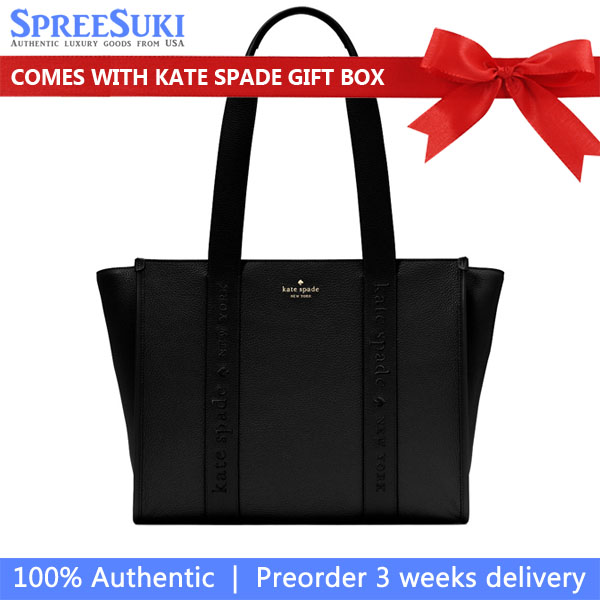 Kate Spade Kip Leather Large Tote Black # KL937