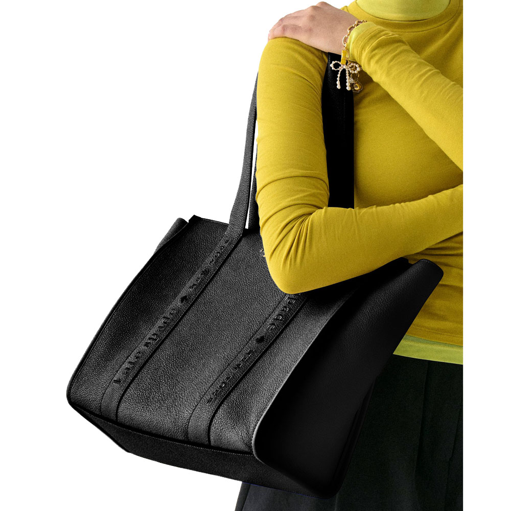 Kate Spade Kip Leather Large Tote Black # KL937
