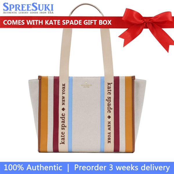 Kate Spade Kip Stripe Large Tote Multi # KL844