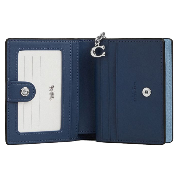 Coach Snap Wallet Silver Pool # CBO77