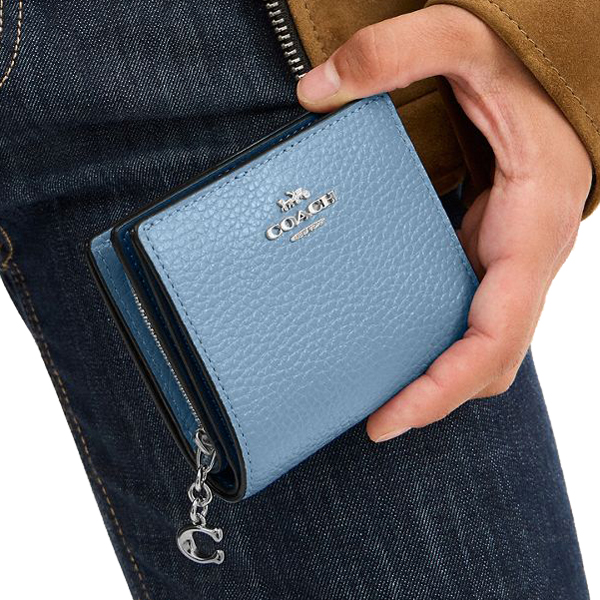 Coach Snap Wallet Silver Pool # CBO77