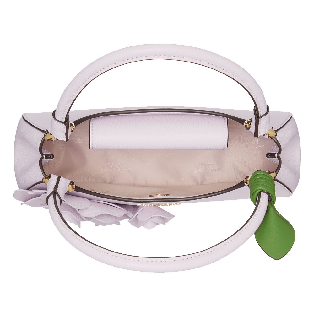 Kate Spade Flora Rose Shoulder Bag Pale Amethyst # KK970