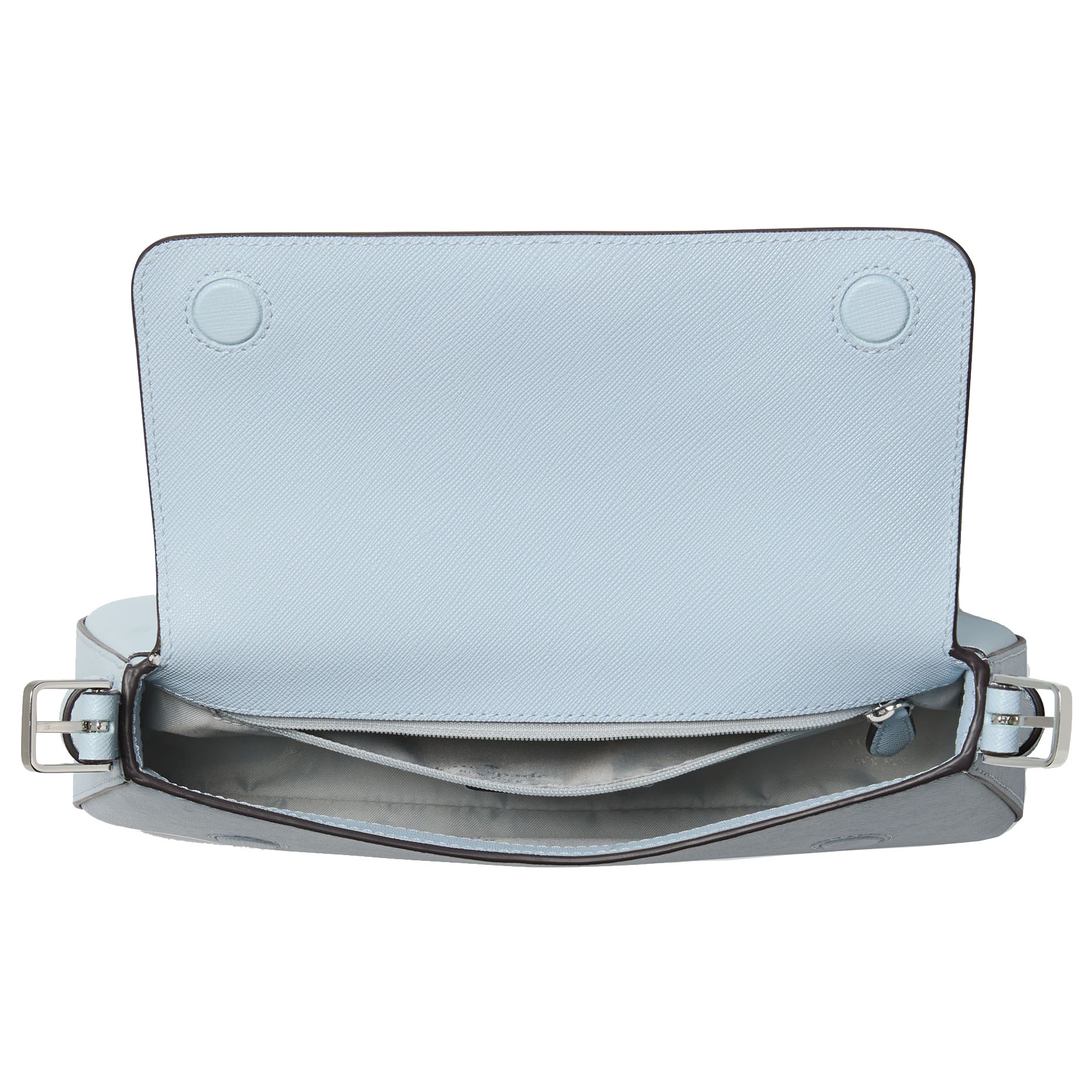 Kate Spade Madison Saffiano Leather Small Flap Shoulder Bag Watercolor Blue # KK952