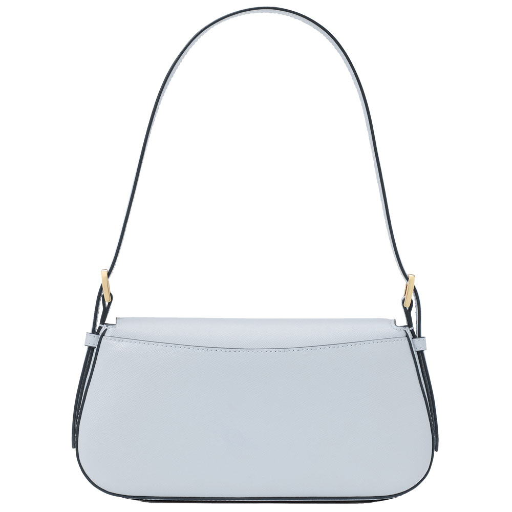 Kate Spade Madison Saffiano Leather Small Flap Shoulder Bag Watercolor Blue # KK952